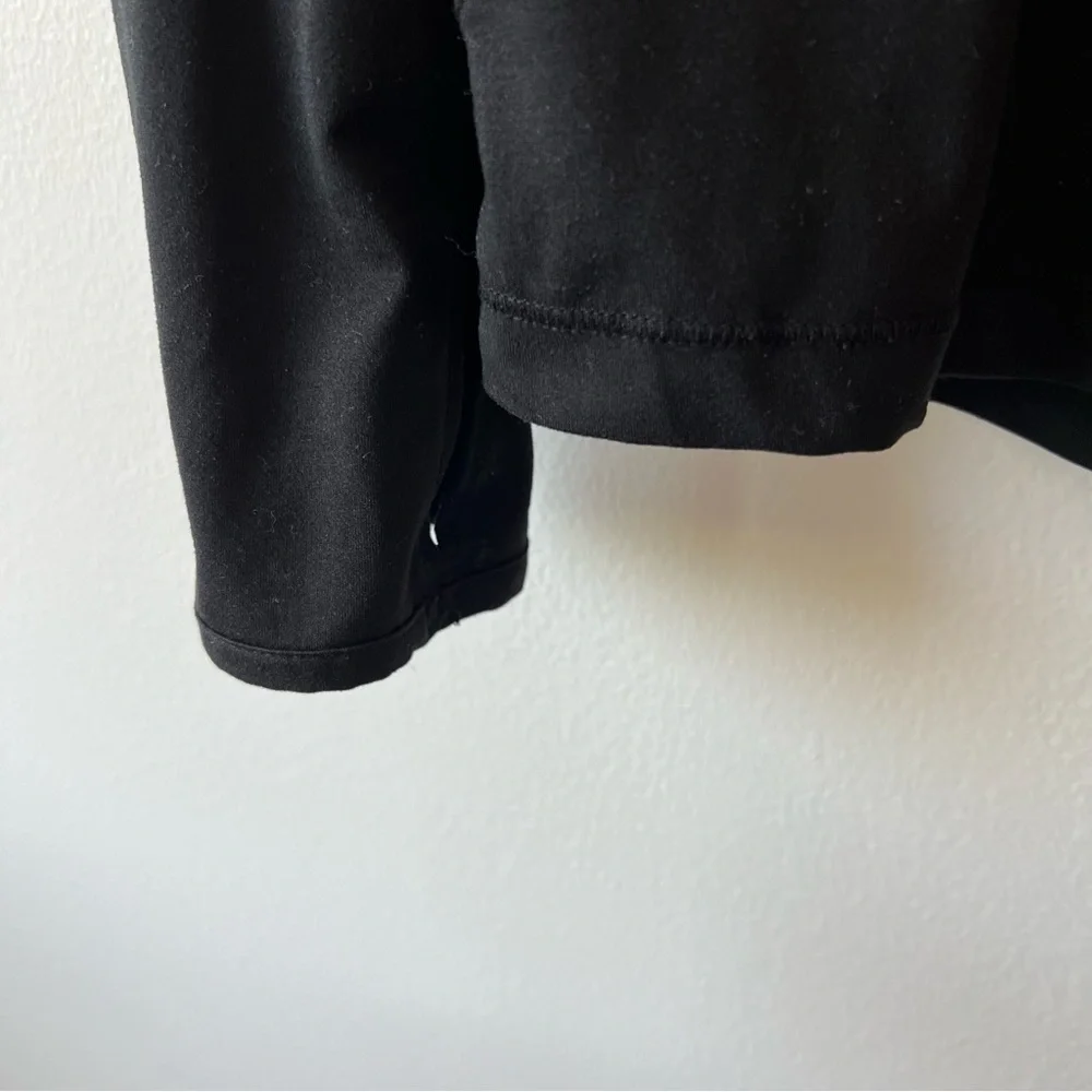 Danskin Now Long Sleeve Mock Neck Hooded Active Thumbholes Black Sz S - Picture 5 of 7